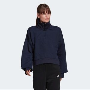 Adidas Logo Half Zip Sweatshirt